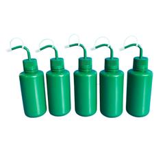 Pisseta Polietileno Verde 500 Ml Bico Curvo Kit 5 Un Pisseta Polietileno Verde 500 Ml Bico Curvo Kit 5 Un