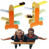 Pista Alta Corrida Brinquedo Infantil Educativo em Madeira Pista Alta Corrida Brinquedo Infantil Educativo em Madeira