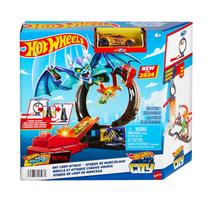 Pista Ataque de Loop do Morcego c/ Carrinho - Hot Wheels City - Mattel