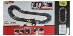 Pista Autorama Possantes Double Racing 304cm 23 Pecas A Pilha