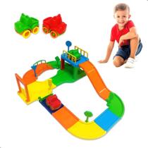 Pista Baby Animal Corrida Infantil Cor Variado / Além De Div