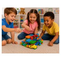 Pista Block Play Art Brink com 128 Peças Diversão, Criatividade e Aprendizado!