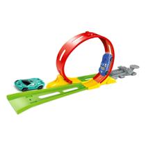 Pista Carrinho Com Loop Ejection Truck Lançador Brinquedo Infantil De Montar 360º