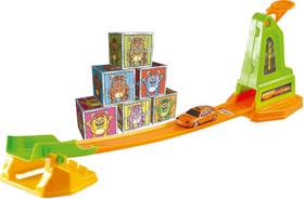 Pista Carrinho Crazy Crash Com Lançador Presente Brinquedo Criança 327 BS Toys
