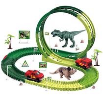 Pista Carrinho Dinossauro Looping Radical Som Luz Brinquedo Infantil Presente Criança Montável Kizumba Pista Carrinho Dinossauro Looping Radical Som Luz Brinquedo Infantil Presente Criança Montável Kizumba