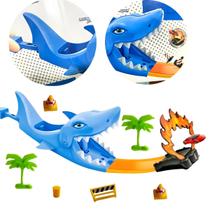 Pista Carrinhos Corrida Brinquedo Criança Tubarão Infantil - UNOTOYS