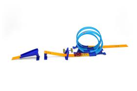 Pista Carrinhos Escala Triplo Looping 360