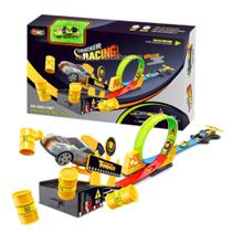 Pista Carrinhos Hot Wheels looping Race Completo Carrinho