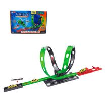 Pista Carrinhos Looping Brinquedo Infantil Corrida Lançador
