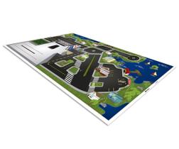 Pista Carrinhos Maquete Cidade Aeroporto 140x100cm - Plimshop