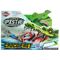 Pista Carrinnho Corrida Animal Crocodilo Croco Fast