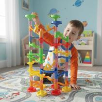 Pista Circuito Corrida De Bolinhas Blocos De Montar Peças Coloridas