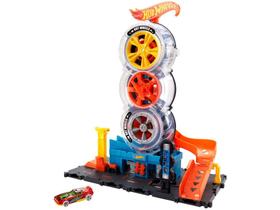 Pista City Hot Wheels Super Loja de Pneus Mattel