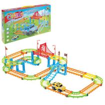 Pista Colorida Ponte Estaiada 95 Peças Art Brink Pista Colorida Ponte Estaiada 95 Peças Art Brink