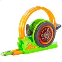 Pista Com Carrinho Radical Looping Com Lançador Mega Pop - Bs Toys