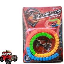 Pista Com Carrinho Relâmpago Magic Racing Sport + Pilha Pista Com Carrinho Relâmpago Magic Racing Sport + Pilha