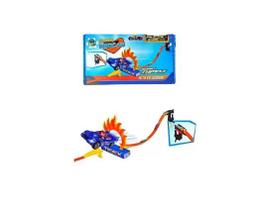 Pista Com Rampa Lançador De Carrinho - Azul - 99 Toys Pista Com Rampa Lançador De Carrinho - Azul - 99 Toys