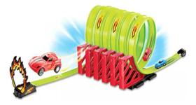 Pista Com Super Looping Com 27 Peças Braskit Pista Com Super Looping Com 27 Peças Braskit