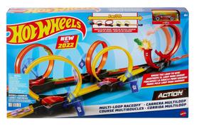 Pista Corrida Multiloop + Carrinho - Action - Hot Wheels - Mattel