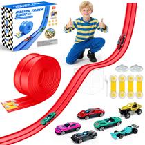 Pista de Carreras Flexible EFCRBS de 4.5 metros con 6 Coches para Niños de 3 años en adelante