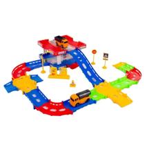 Pista de Carrinho Brinquedo Infantil Estacionamento 36 Peças - WELL KIDS