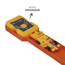 Pista de Carrinho com Looping 360 Graus Strike Infantil com Lançador Brinquedo de Corrida e Cones