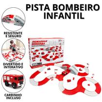 Pista De Carrinho Infantil Carro De Brinquedo Para Menino Caminhão De Bombeiro Interativo Criança