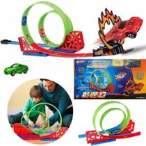 Pista De Carrinho Super Looping 360 Brinquedo Carro 15 Peças Tipo Hotwheels Pista De Carrinho Super Looping 360 Brinquedo Carro 15 Peças Tipo Hotwheels