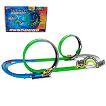 Pista de Carrinho Top Speed 360 Com Lançador