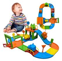 Pista De Carrinhos Brinquedo Corrida Infantil Com Carrinhos Pista Baby