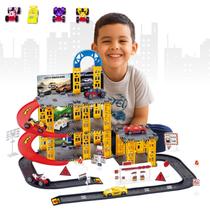 Pista de Carrinhos Brinquedo Infantil Corrida Lava Rápido - ATENTU
