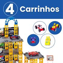 Pista De Carrinhos Brinquedo Infantil Corrida Lava Rápido Colorido Pista De Carrinhos Brinquedo Infantil Corrida Lava Rápido Colorido