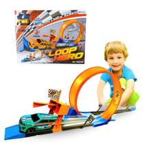 Pista De Carrinhos Brinquedo Infantil Looping Hotwheels Com Carrinho - Etitoys