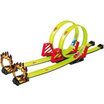 Pista De Carrinhos Brinquedo Infantil Menino Looping 360º Tipo Hotwheels Com 2 Carrinhos a Fricção