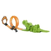 Pista de carrinhos dino com lançador - 1 carrinho - dm toys Pista de carrinhos dino com lançador - 1 carrinho - dm toys