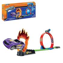 Pista De Carrinhos Looping 360 Roda De Fogo Meteor Track - NEW