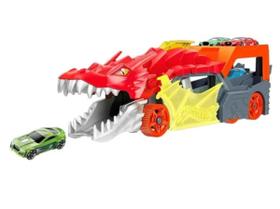 Pista De Carro De Brinquedo Reboque De Dragão Hot Wheels Da Mattel