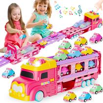 Pista de Carros Dobrável Funwee com 6 Carrinhos Princesas - Para Meninas a partir de 2 Anos