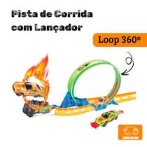 Pista de Corrida com Lançador Loop 360º