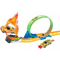 Pista de Corrida Com Loop 360 Carrinho A Fricção Brinquedo Infantil 11 Peças