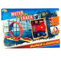 Pista de Corrida Com Looping e 2 Carrinhos Motor Track