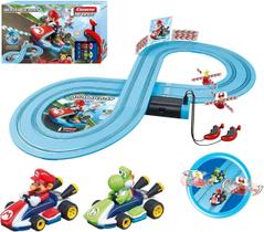 Pista de corrida de caça-níqueis Carrera First Mario Kart com Spinners