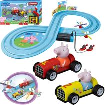 Pista de corrida de caça-níqueis Carrera First Peppa Pig GranPrix Kids