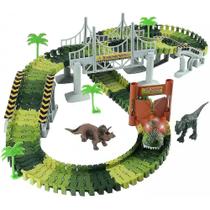 Pista de Corrida Dinossauro Toy Car & Pista Flexível Playset 2 Dinos Pista de Corrida Dinossauro Toy Car & Pista Flexível Playset 2 Dinos
