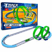 Pista de Corrida Duplo Loopping 360 Radical Carrinho Castela