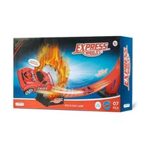 Pista De Corrida Fast Lane Express Wheels 7 Peças Multikids