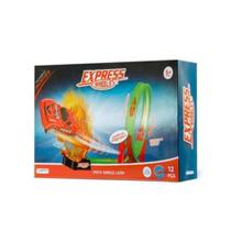 Pista de Corrida Single Loop 360º Express Wheels com 1 Carri - Multikids