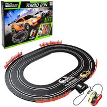 Pista de Corrida Turbo Autorama Radical de Brinquedo Com 2 Carrinhos de Controle Remoto