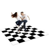 Pista De Dança Personalizado Xadrez 1,50 x 2,00m
