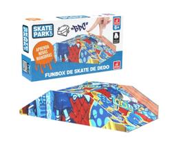 Pista De Skate De Dedo Radical Com Rampa Funbox Em Madeira - 7898565513836 Pista De Skate De Dedo Radical Com Rampa Funbox Em Madeira - 7898565513836